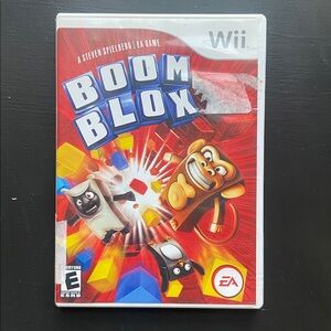 Wii Boom Blox Puzzle Video Game and Case Electronic Arts Rated E for Everyone